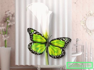 zavesa v kopalnici-soba-z zeleno-metulj-zaveso-v kopalnici