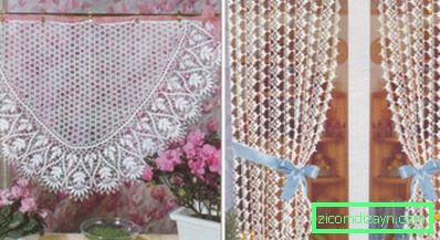 Ideje pletenih zaves - pletenje pletenice